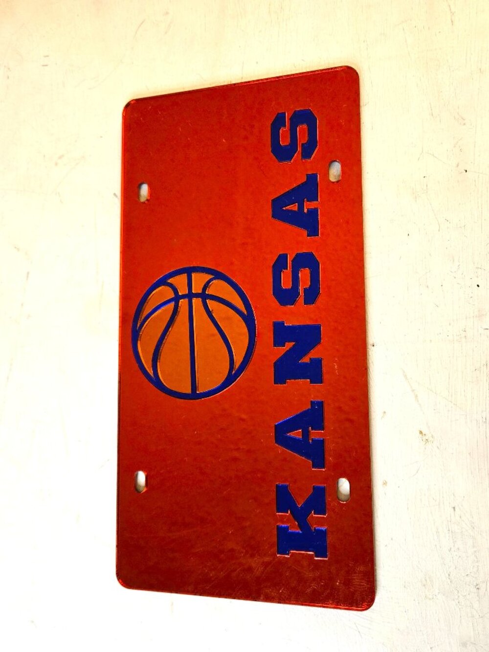 University of Kansas Basketball Decorative License Plate